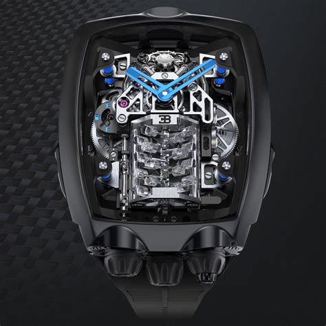 richard mille uhr bugatti|Bugatti 16 cylinder watch engine.